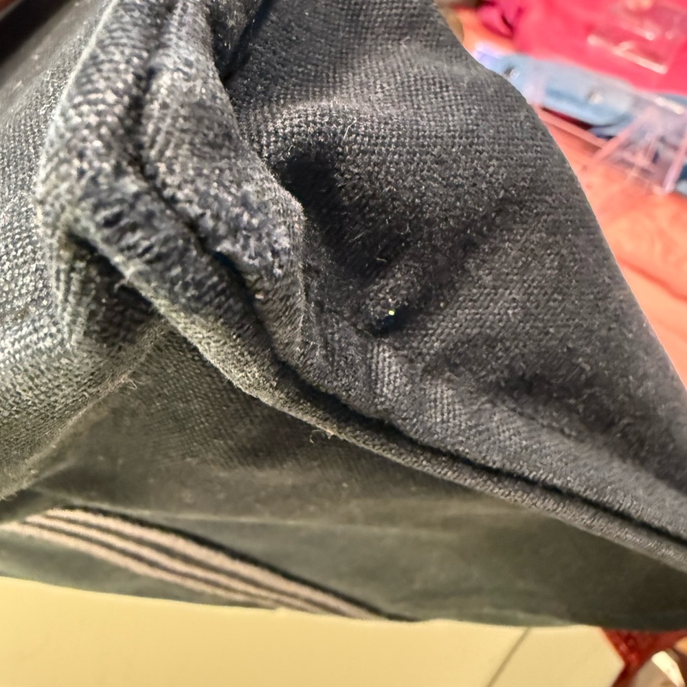 Hermes Authentic Large Size Navy Canvas Tote GUC - Picture 11 of 13